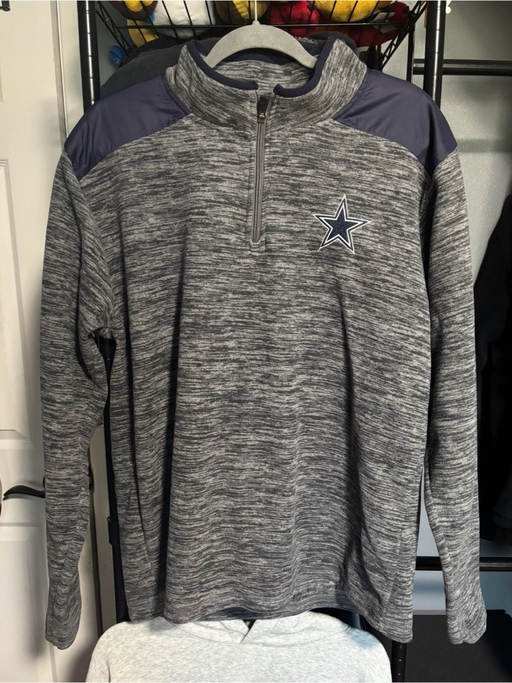 NFL Grey Dallas Cowboys Quarter-Zip
